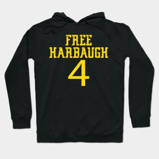 Free Harbaugh Michigan Hoodie